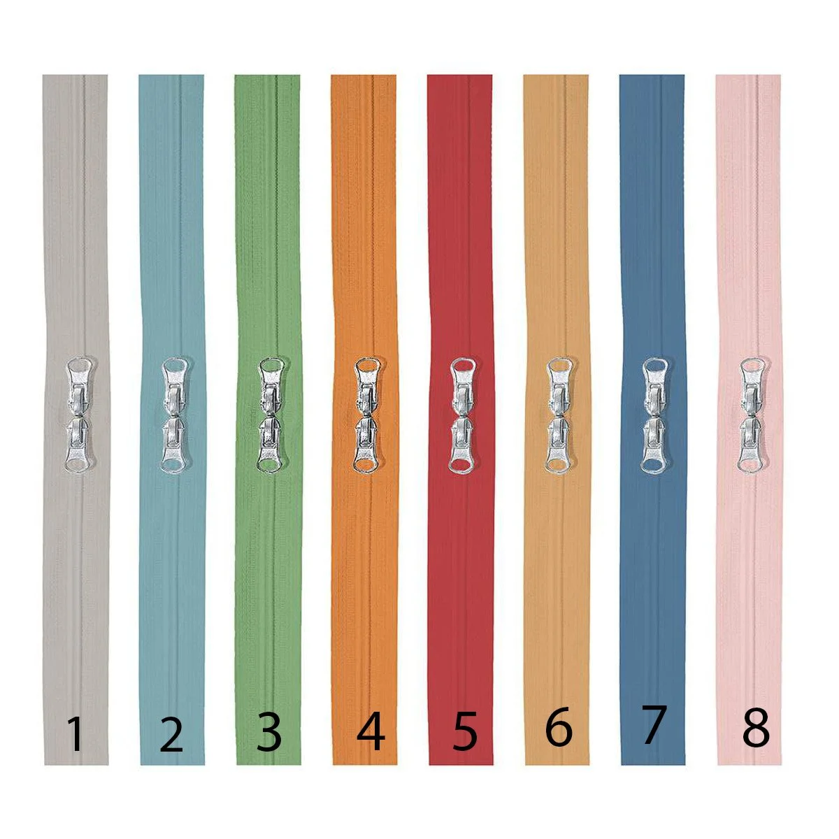 Lori Holt Happy Zippers 16 inches with 2 zips