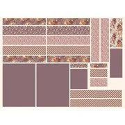 Evening on the Prairie Home Décor Cottage Core Tote Panel Grape  HD16755-GRAPE
