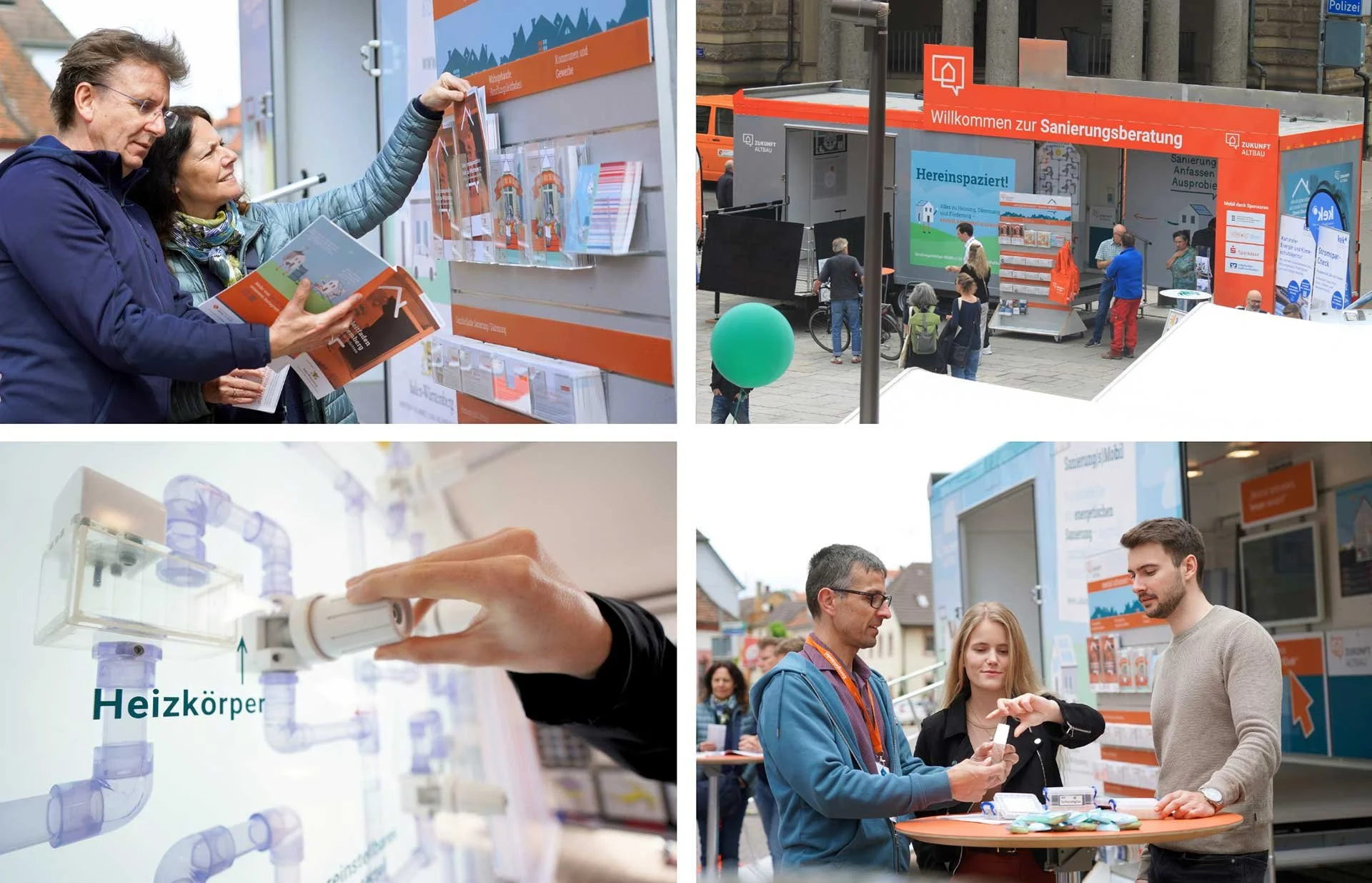 Das Sanierungsmobil in Hechingen