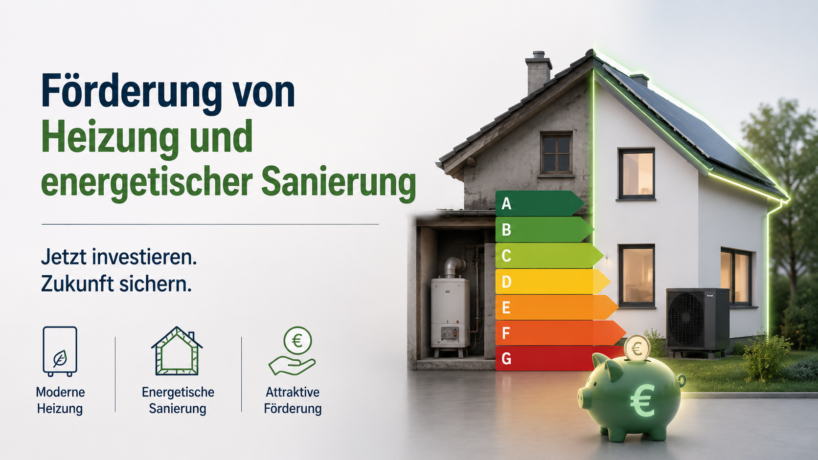 Förderung von Heizung und energetischer Sanierung