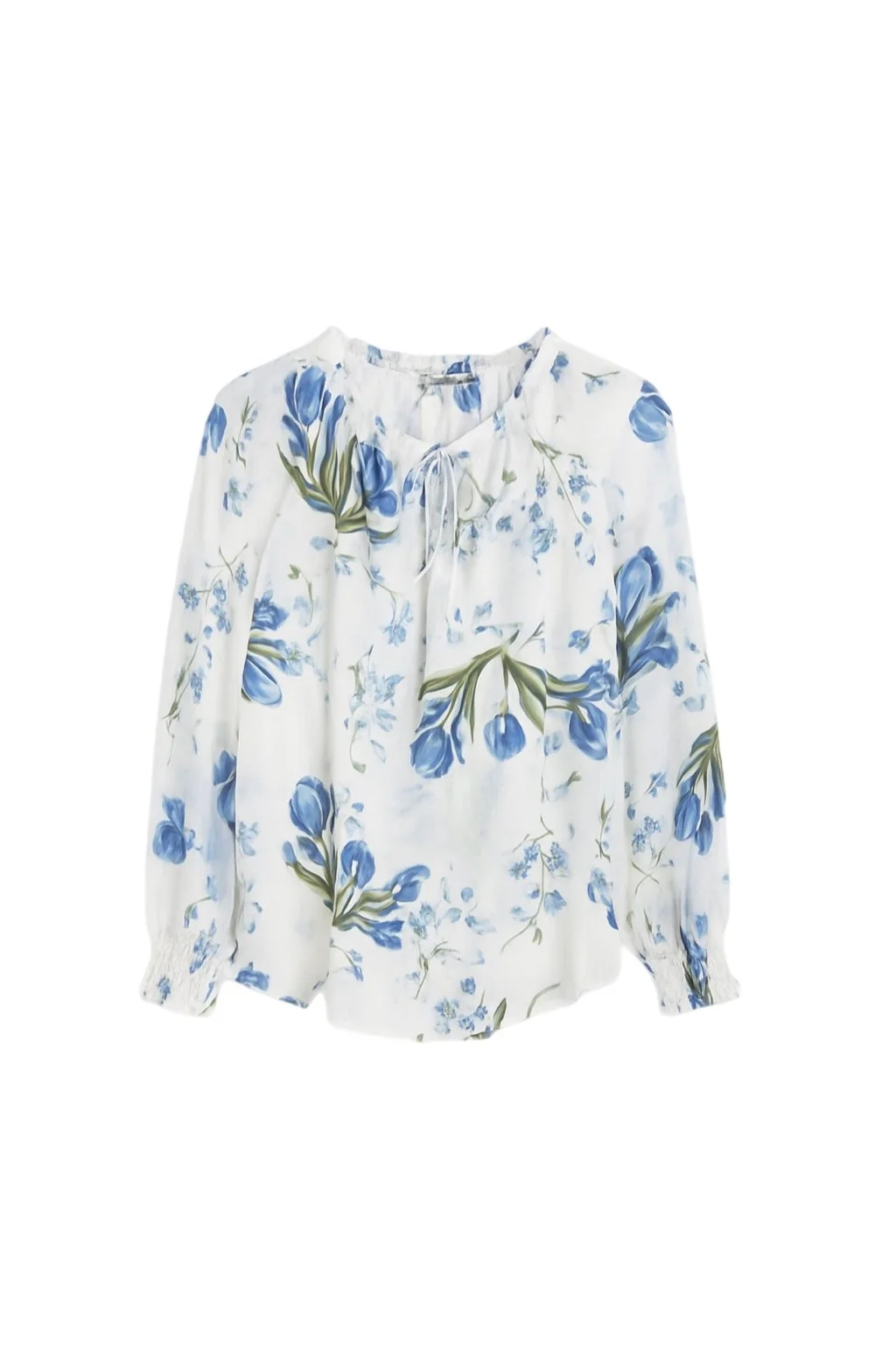 The Marylebone Blouse – Blue Floral