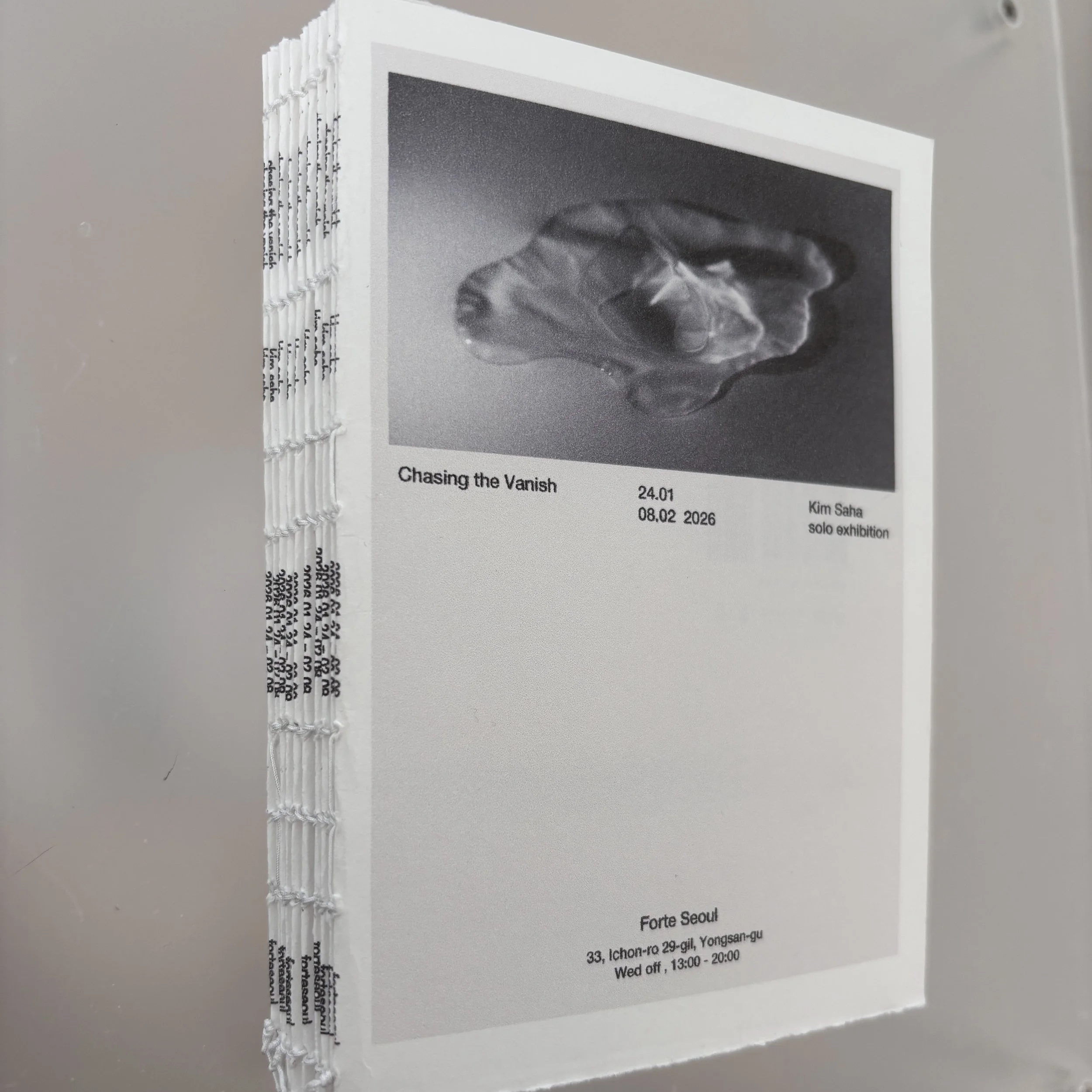 Hand-Made Exhibition Catalog: « Chasing the Vanish : 사라지는 반짝임에 대하여 »