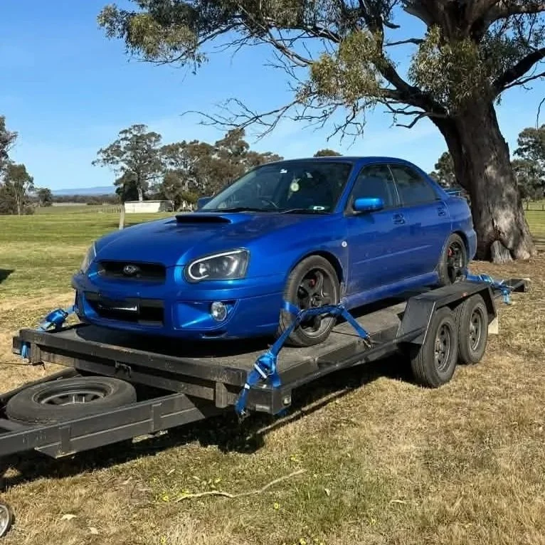WRX ON TRAILER