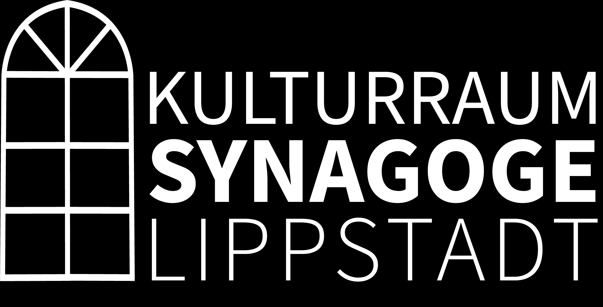 Logo für den Kulturrraum Synagoge in Lipprstadt mit stilisiertem Synagogengebäude und Text.