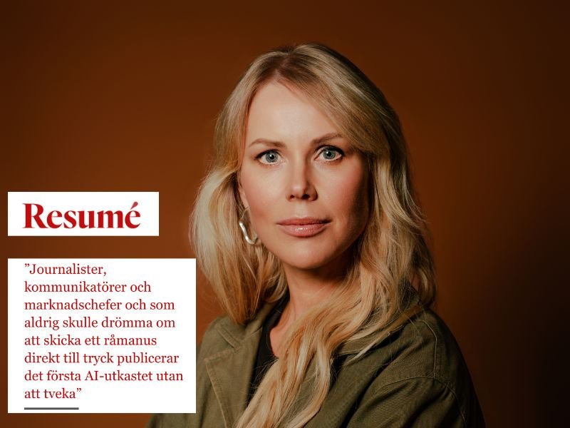 Hanna Lindberg krönika AI Resume