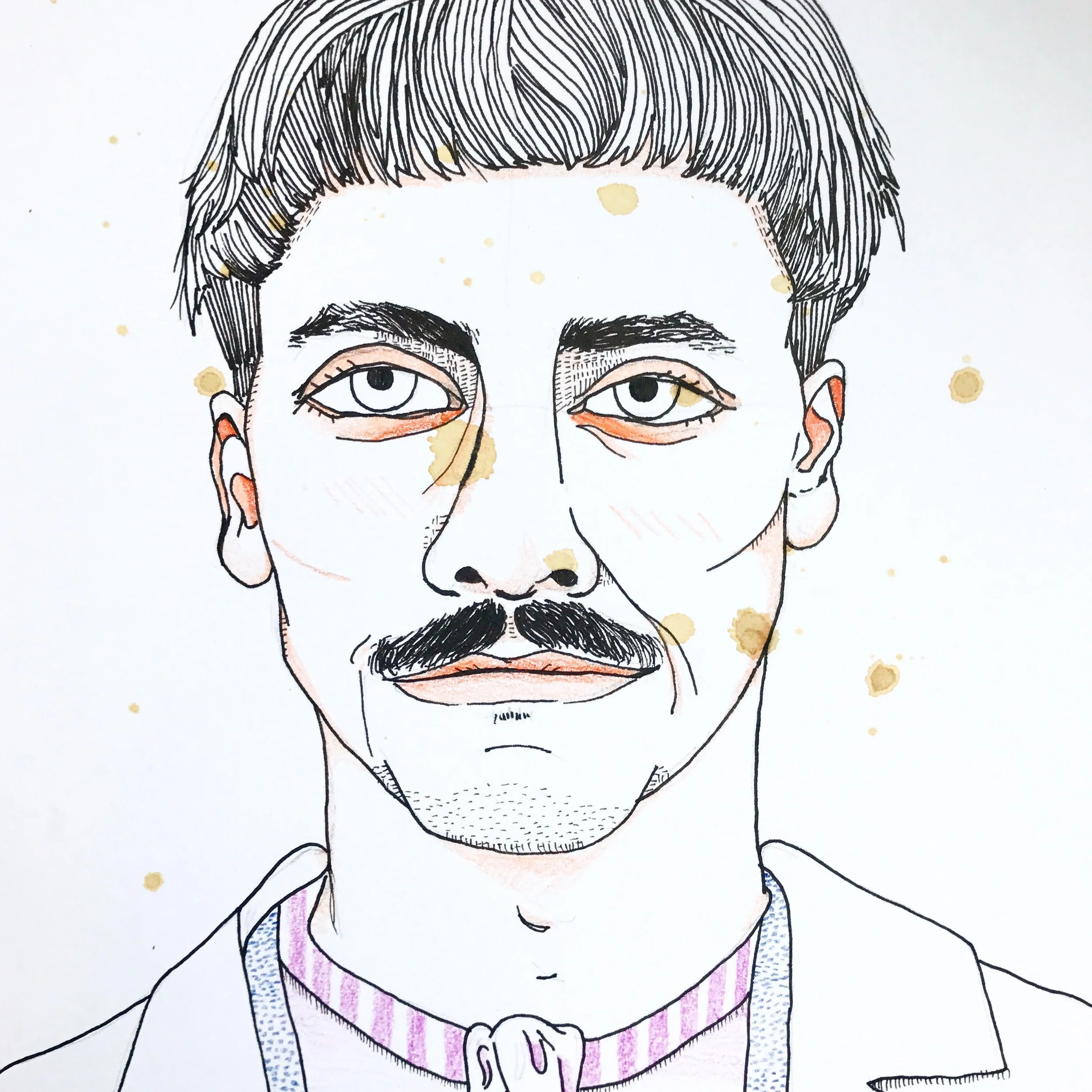 Quiet Stanzas: Portraits of Poets - Drawings