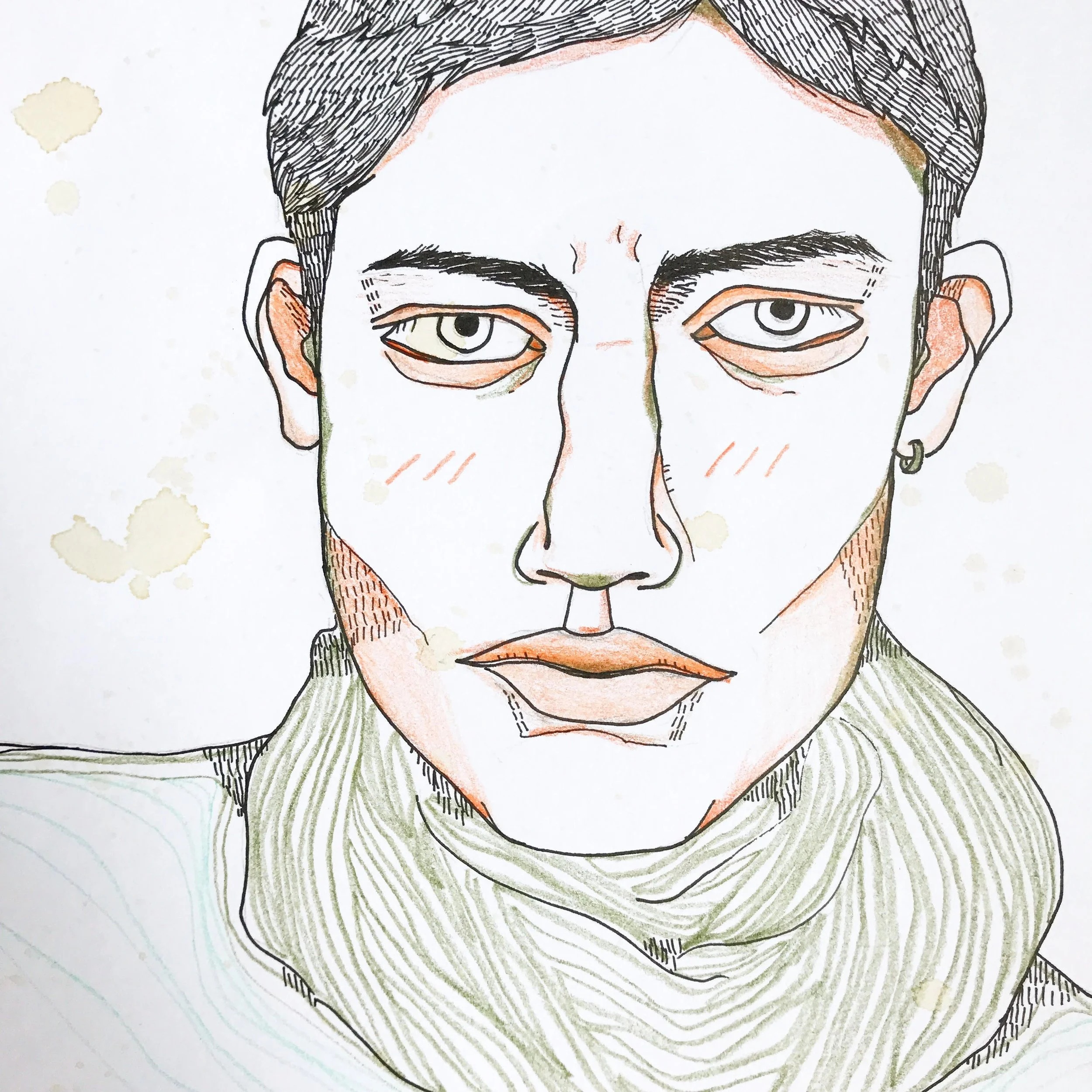 Quiet Stanzas: Portraits of Poets - Drawings