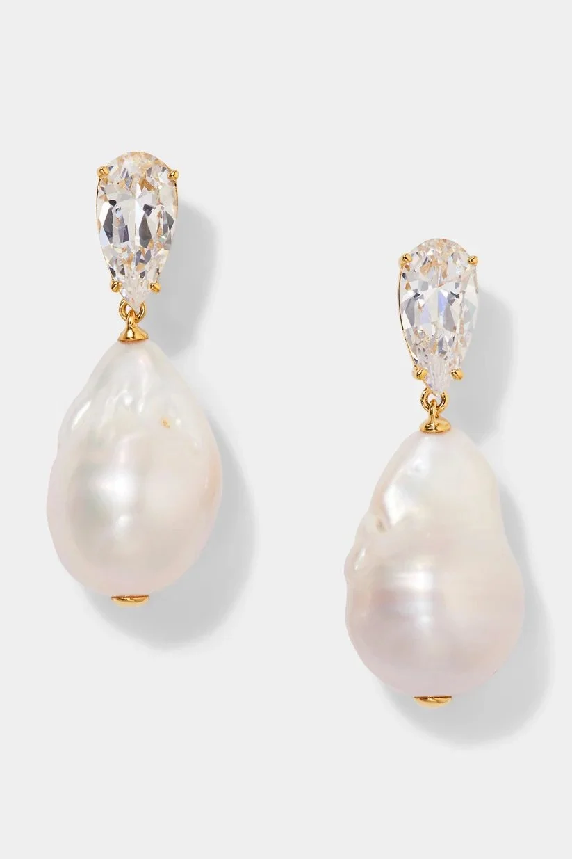 NADRI LONDON BAROQUE EARRINGS GOLD