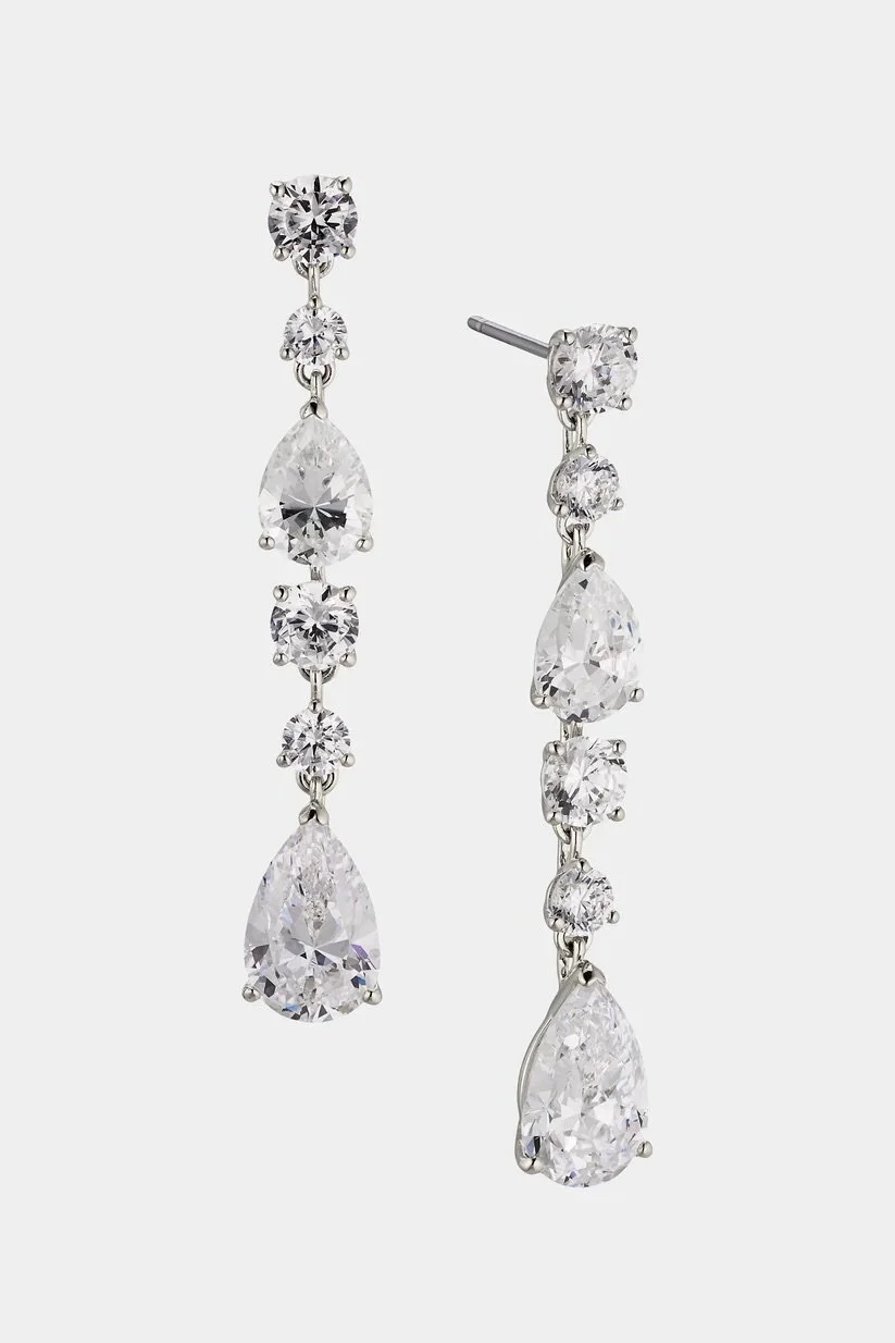 NADRI HALLE EARRINGS SILVER