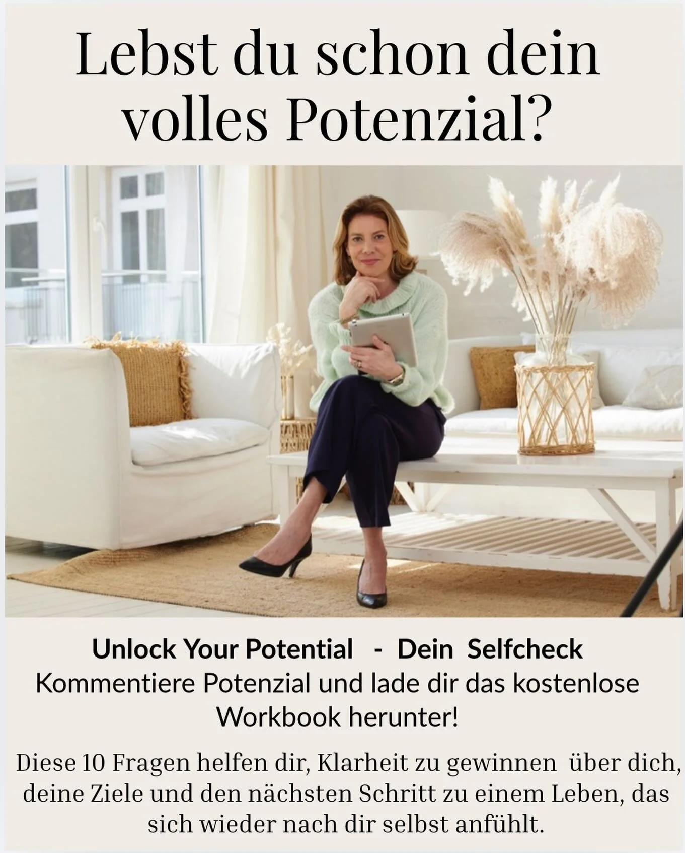 Lebst du schon dein volles Potenzial &ndash; oder drehst du dich noch im Kreis?

Du funktionierst.
Im Job gibst du alles. Zu Hause h&auml;ltst du alles zusammen.
Von au&szlig;en wirkt dein Leben perfekt &ndash; aber innerlich f&uuml;hlst du dich ersc