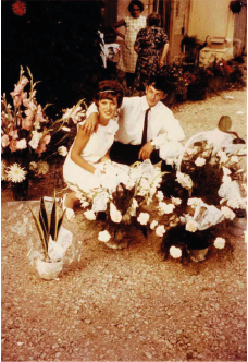 André et Bernadette DUPUIS lors de leur mariage.