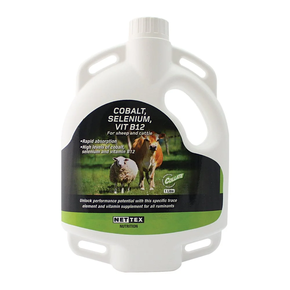 Flytende tilskuddsfôr med kobolt, selen og vitamin B12, 1 liter