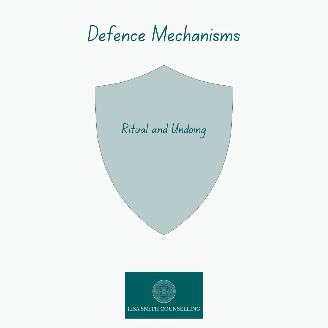 Ritual &amp; Undoing is when we try to undo a negative behaviour by masking it with a positive one.

If you are considering counselling/psychotherapy &amp; would like an informal chat, email: lisa@lisasmithcounselling.com 

#counselling #counsellings