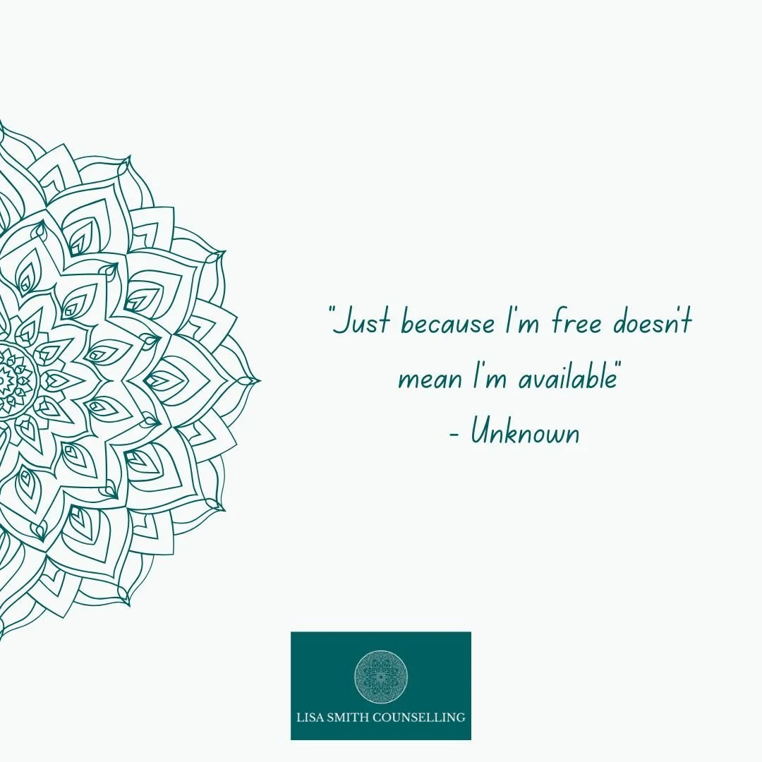 Knowing there is an evening or weekend free to rest and pausing and really factoring our own wellbeing before going instantly back with a "yes, I'm free" is the self-care we need.

If you are considering counselling/psychotherapy &amp; woul