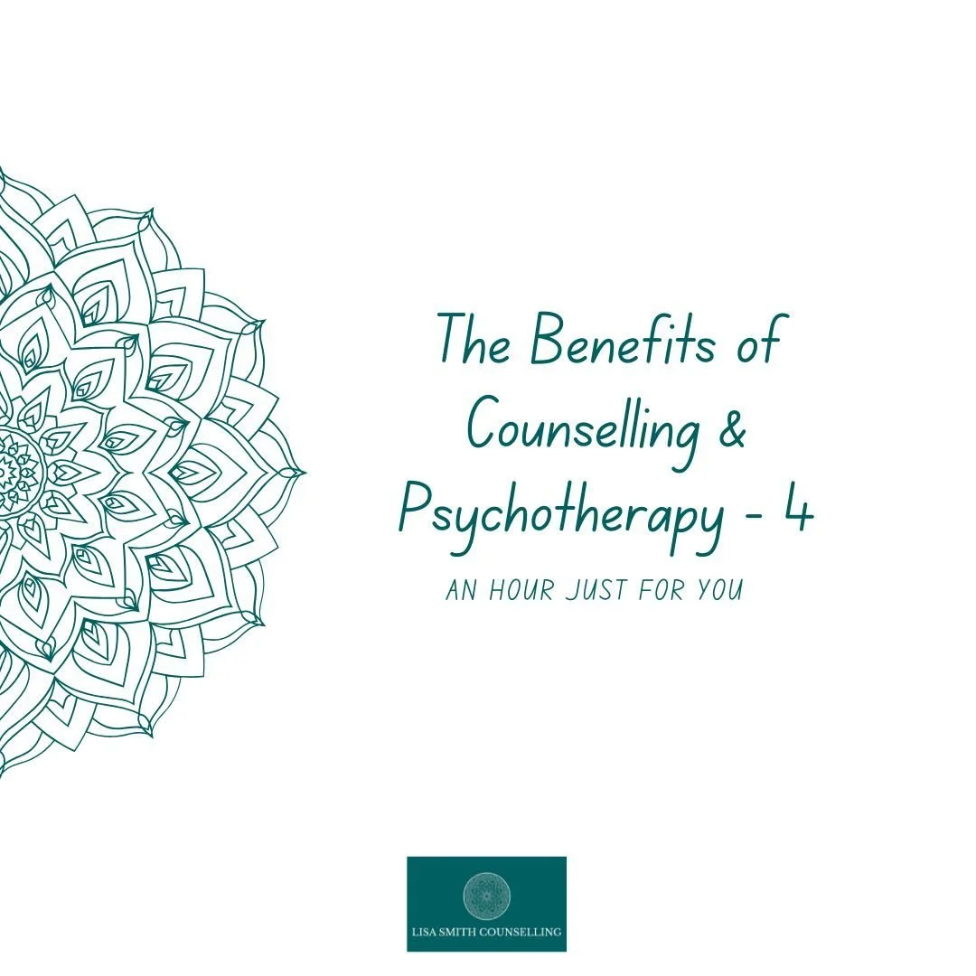 It's an hour just for you!

Today's world means we are often crazy busy and with tech contactable 24/7.

Therapy gives us the option of having one hour where we can just be without interruption from the outside world.

If you are thinking of starting