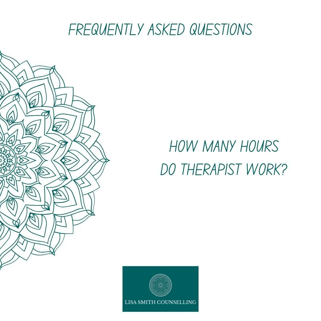 Again, I can't answer this for every therapist, as all of us will have a daily or weekly threshold that they can work to. 

Working as a therapist can be intense, often having an emotional and mental toll on us.  To ensure we can be there for all the