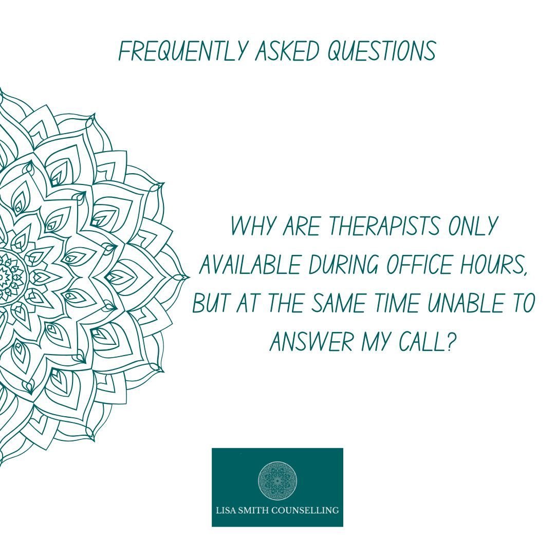 Similar to "on call 24/7" for our own health, we do need to set working hours.

However, we do understand that it can be frustrating when you want to get hold of us.  We would never interrupt a session to respond to messages, which means al