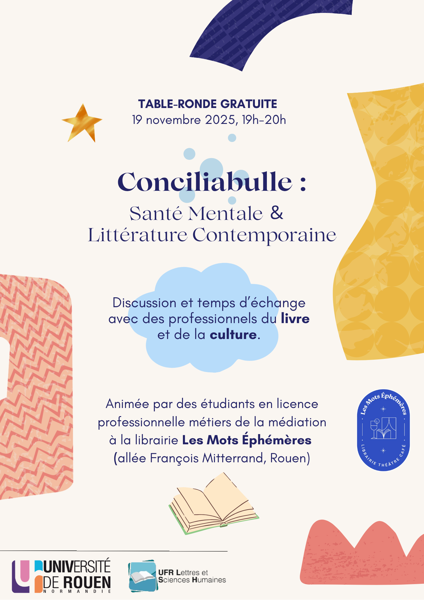Table ronde - la santé mentale dans la littérature contemporaine