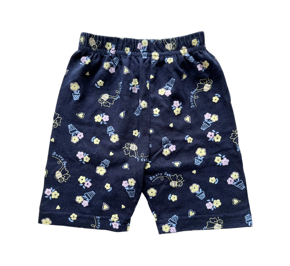 90s Ladybird Buzzy Bee AOP Navy Bike Shorts Size 0