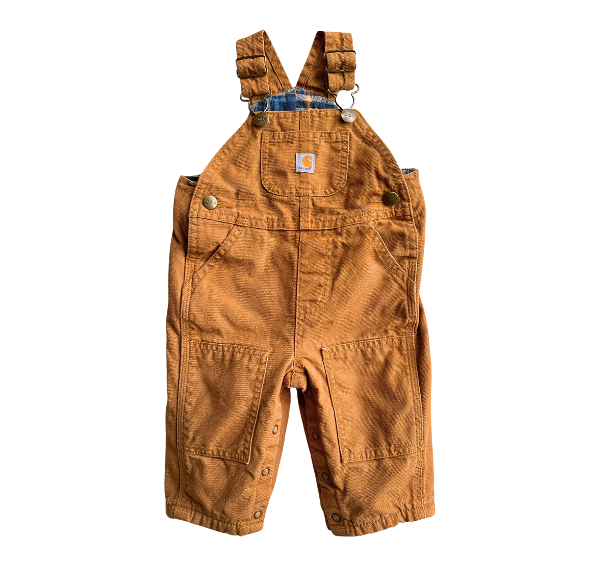 Carhartt Baby Bib Overalls Caramel Brown Size 00 - 0