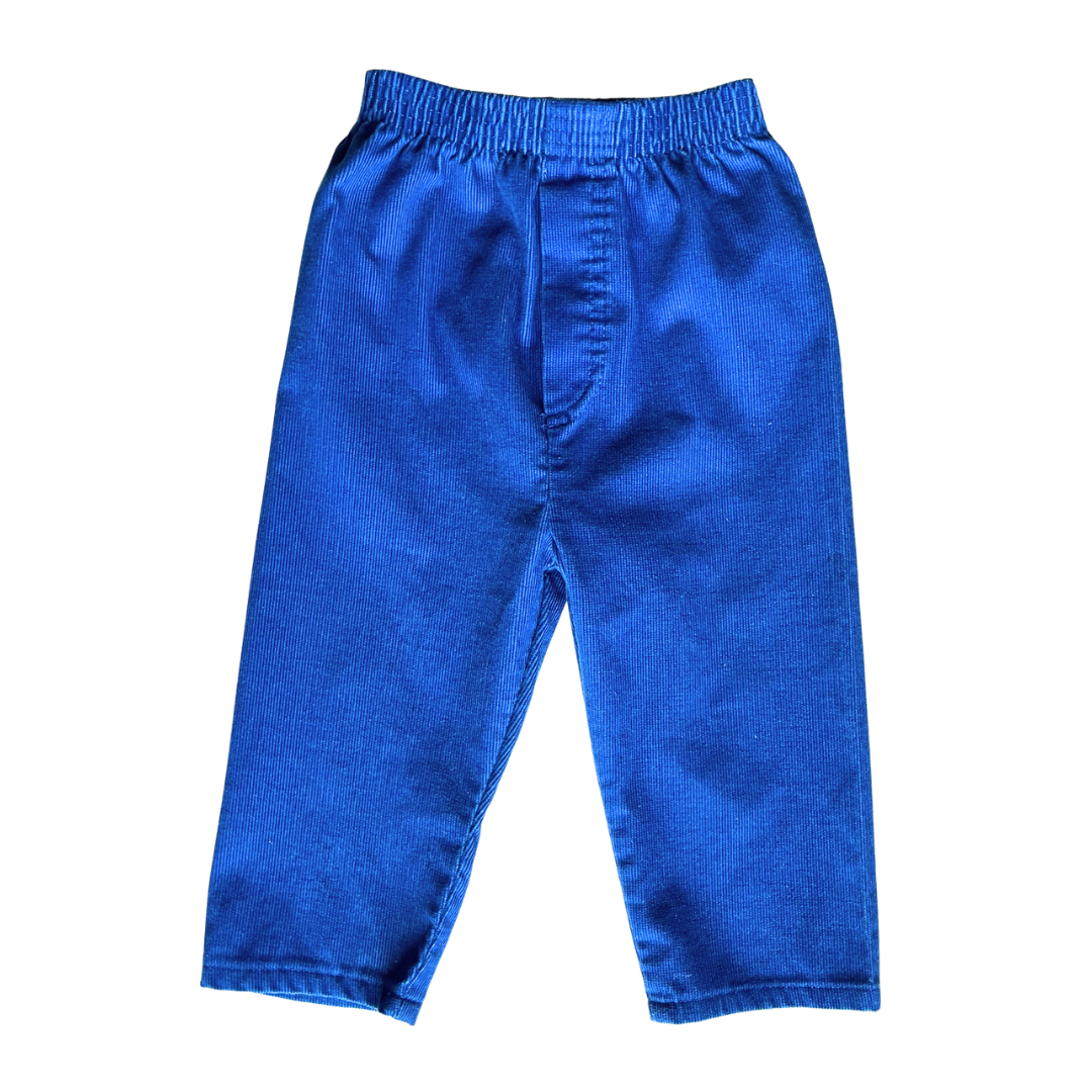90s Rainbow Okie Dokie Vibrant Blue Cord Pants Size 2