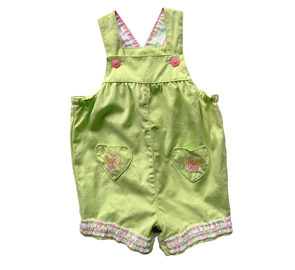Target Heart Stripe Butterfly Shortalls Size 00 - 0