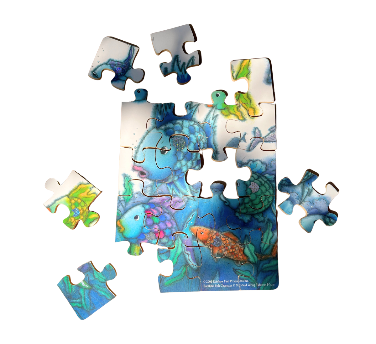 2001 Rainbow Fish Deluxe Wooden Puzzle