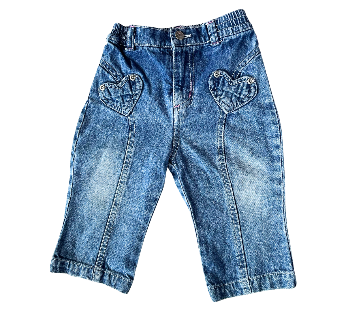 Y2K Spud Kids Heart Pocket Jeans Size 1