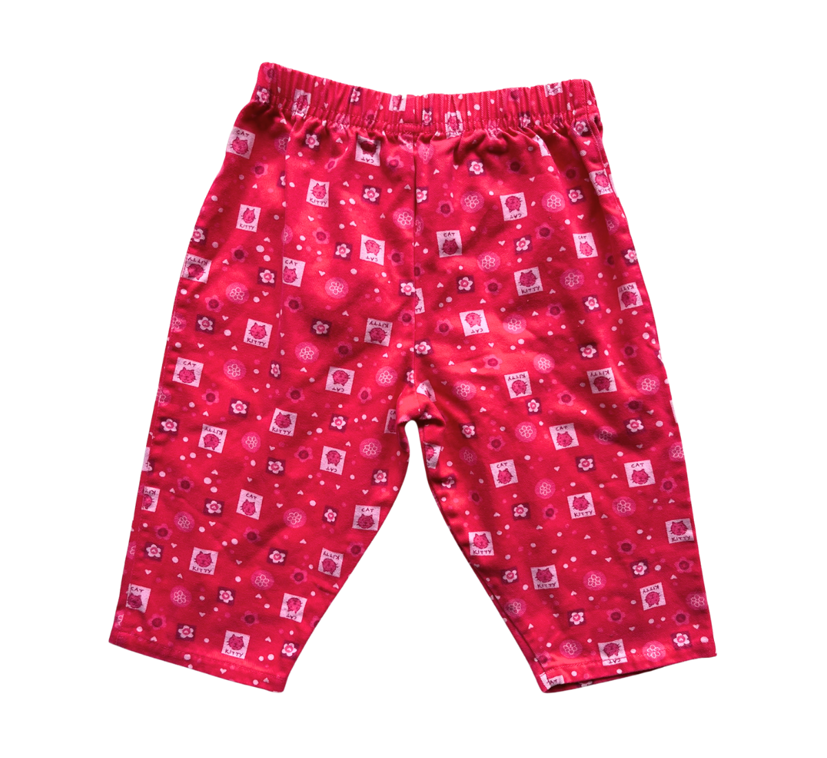 90s Buster Brown Hot Pink Kitty Cat Pants Size 12m
