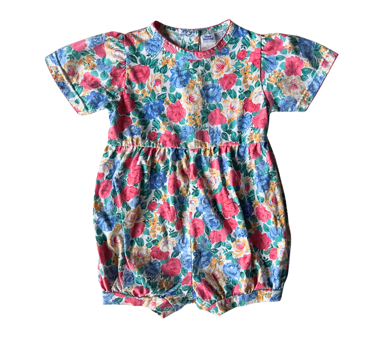 90s Wee Works Floral Bubble Romper Size 2-3T
