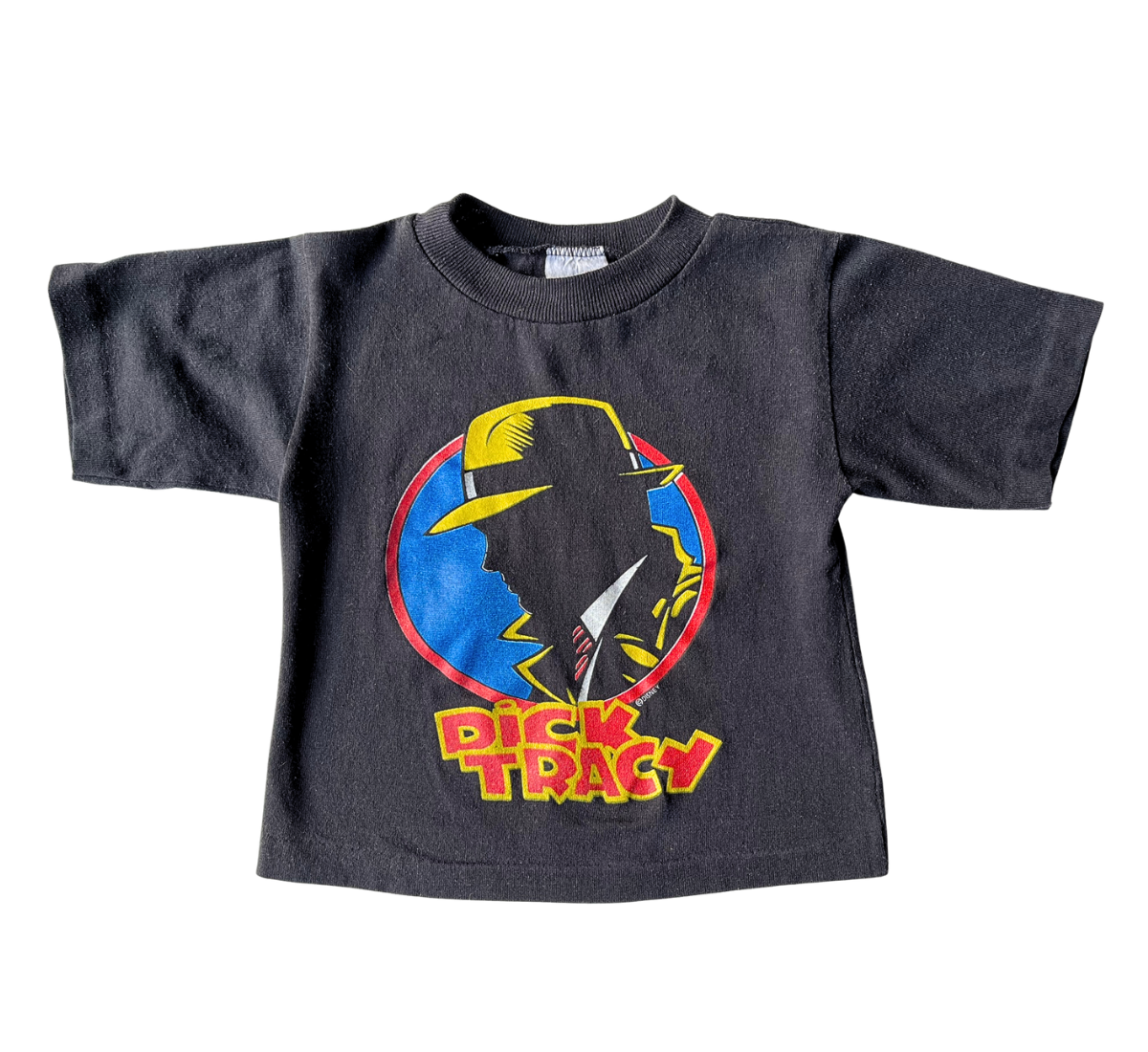 RARE 90s Disney Dick Tracy Single Stitch T-Shirt Black Size 1