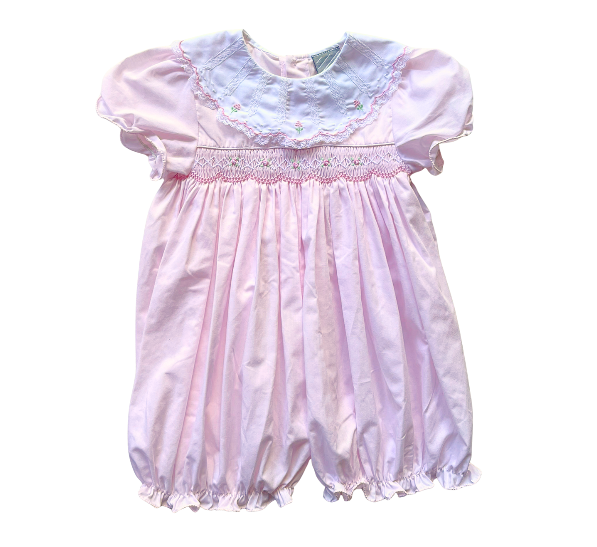 90s Target Pretty In Pink Smocked Bubble Romper Size 0-1