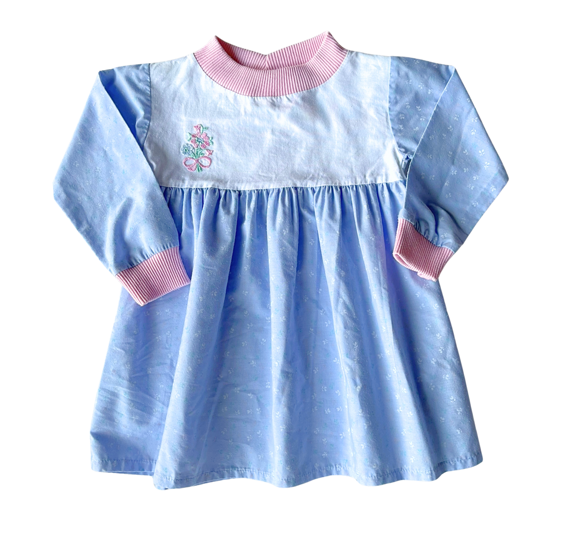 80s Pastel Dreams Floral Print Spring Dress Size 4