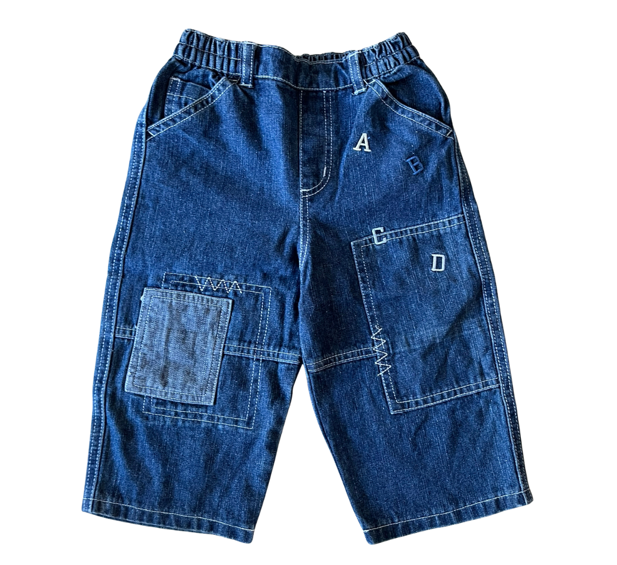 Y2K Target Alphabet Patch Jeans Size 1