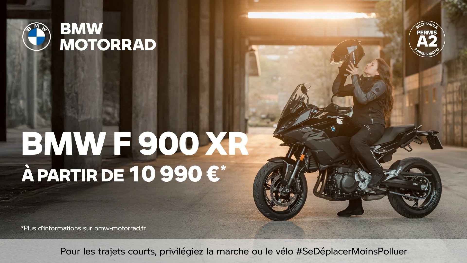 Offre BMW F 900 XR | Dès 149€/mois sans apport ou à partir de 10 990€.