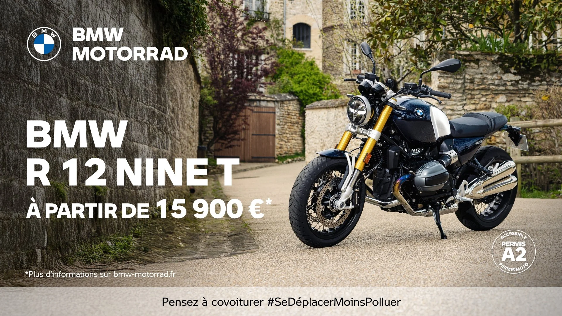 Offre BMW R 12 NineT | Dès 200€/mois sans apport ou à partir de 15 900€. 