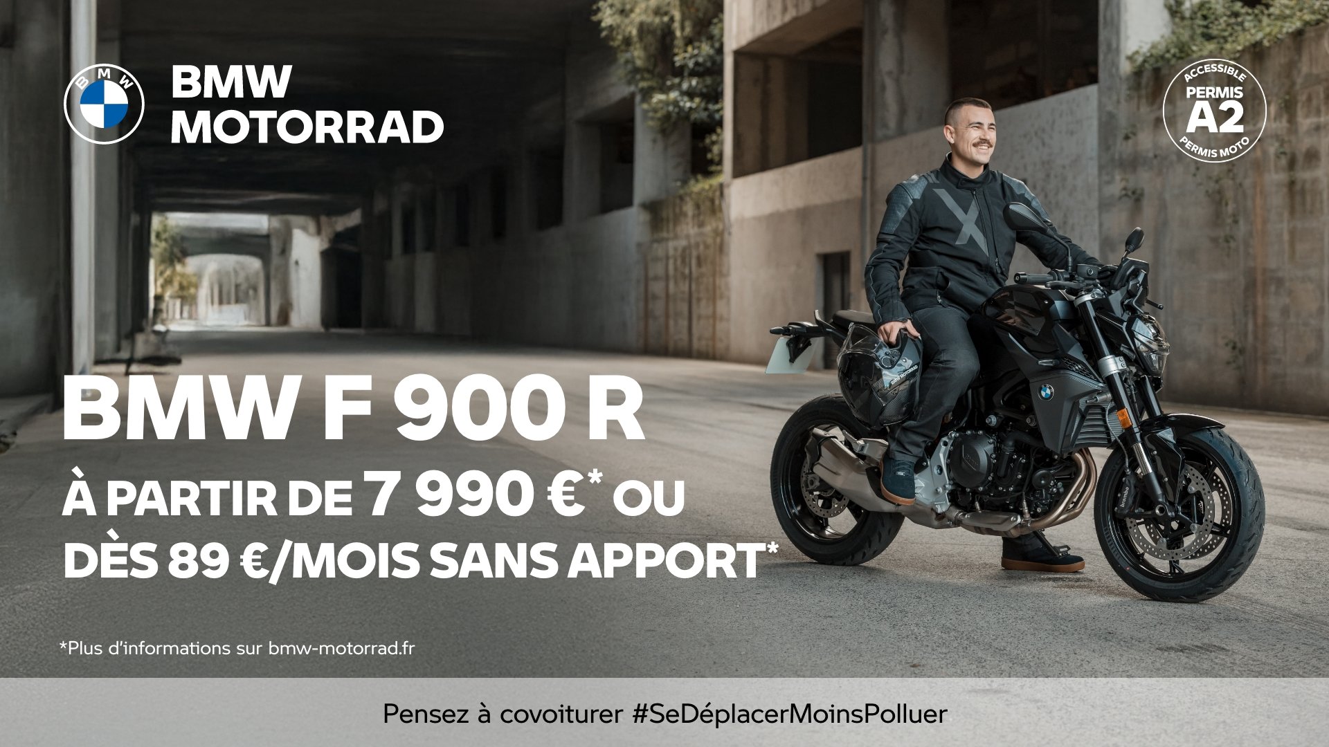 Offre BMW F 900 R | Dès 89€/mois sans apport ou à partir de 7 990€. 