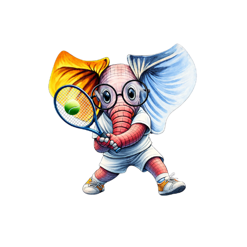 Tennis elephant transparent canve600.png