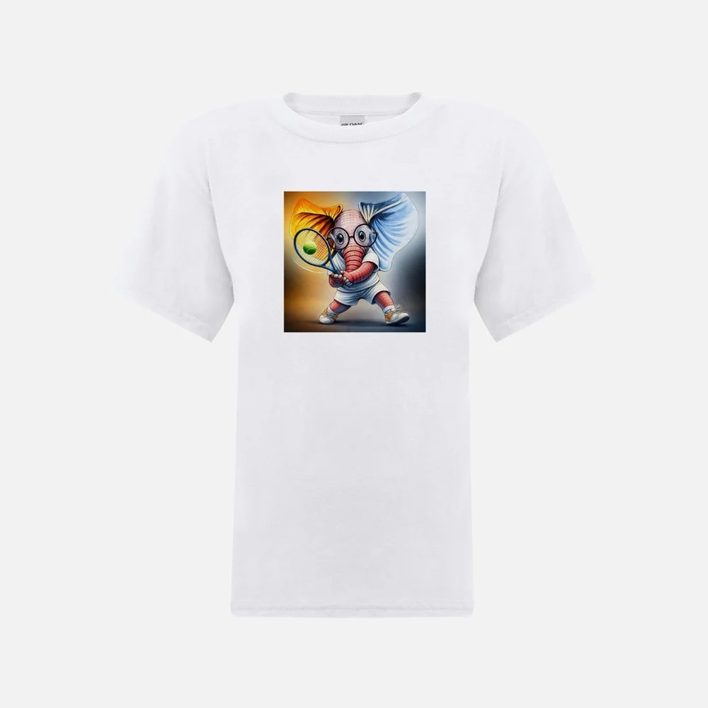 Tembo Tennis m:c - Children's White t-shirt.jpeg