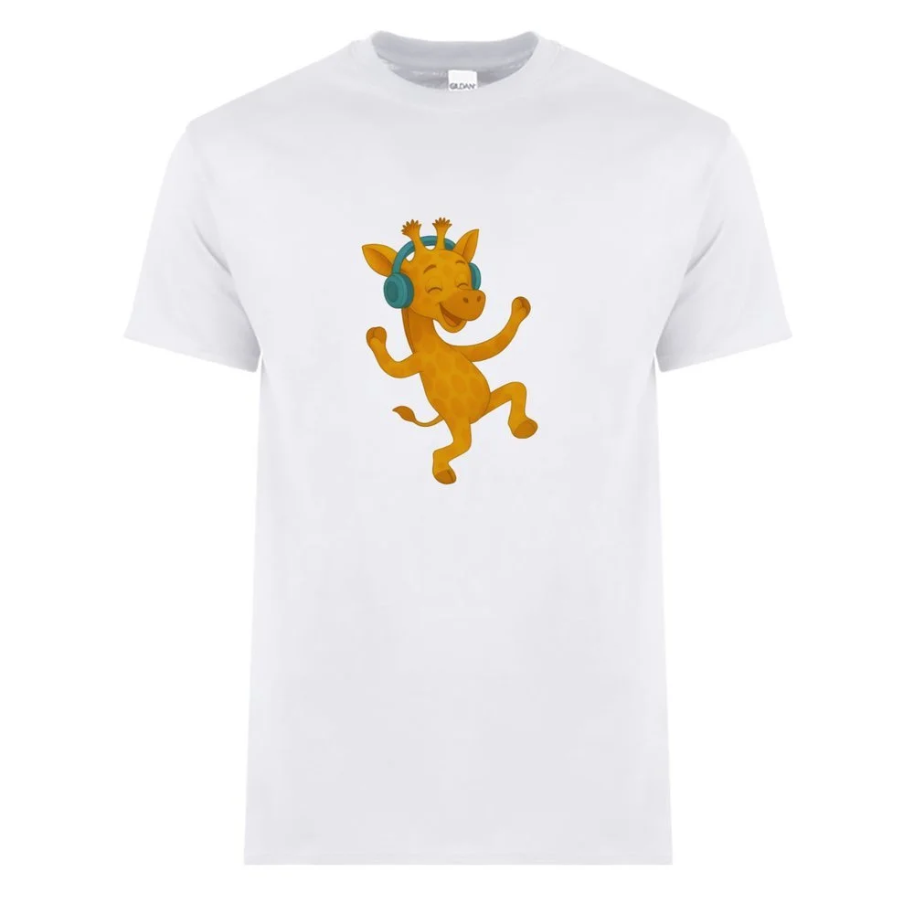 Dancing Twiga Men's T-shirt White.jpeg