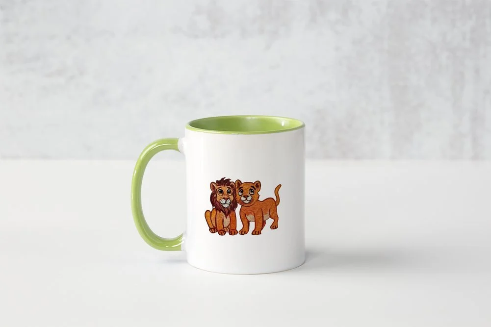 Baby Lion Mug - Green.jpeg