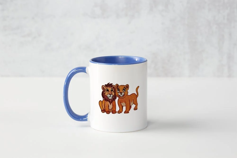 Baby Lion Mug - Blue.jpeg