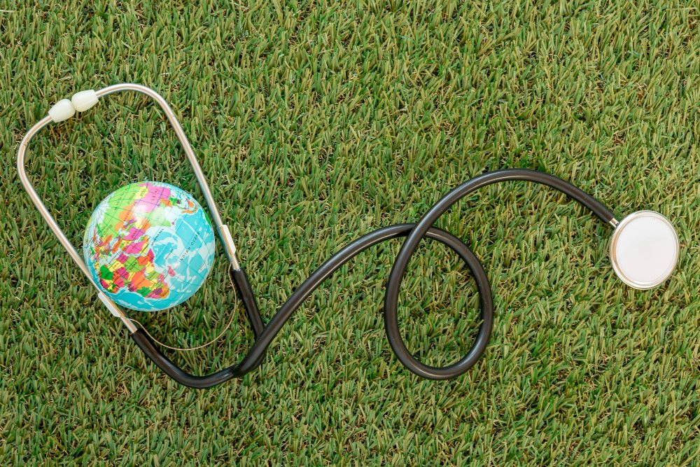 globe with Stethoscope