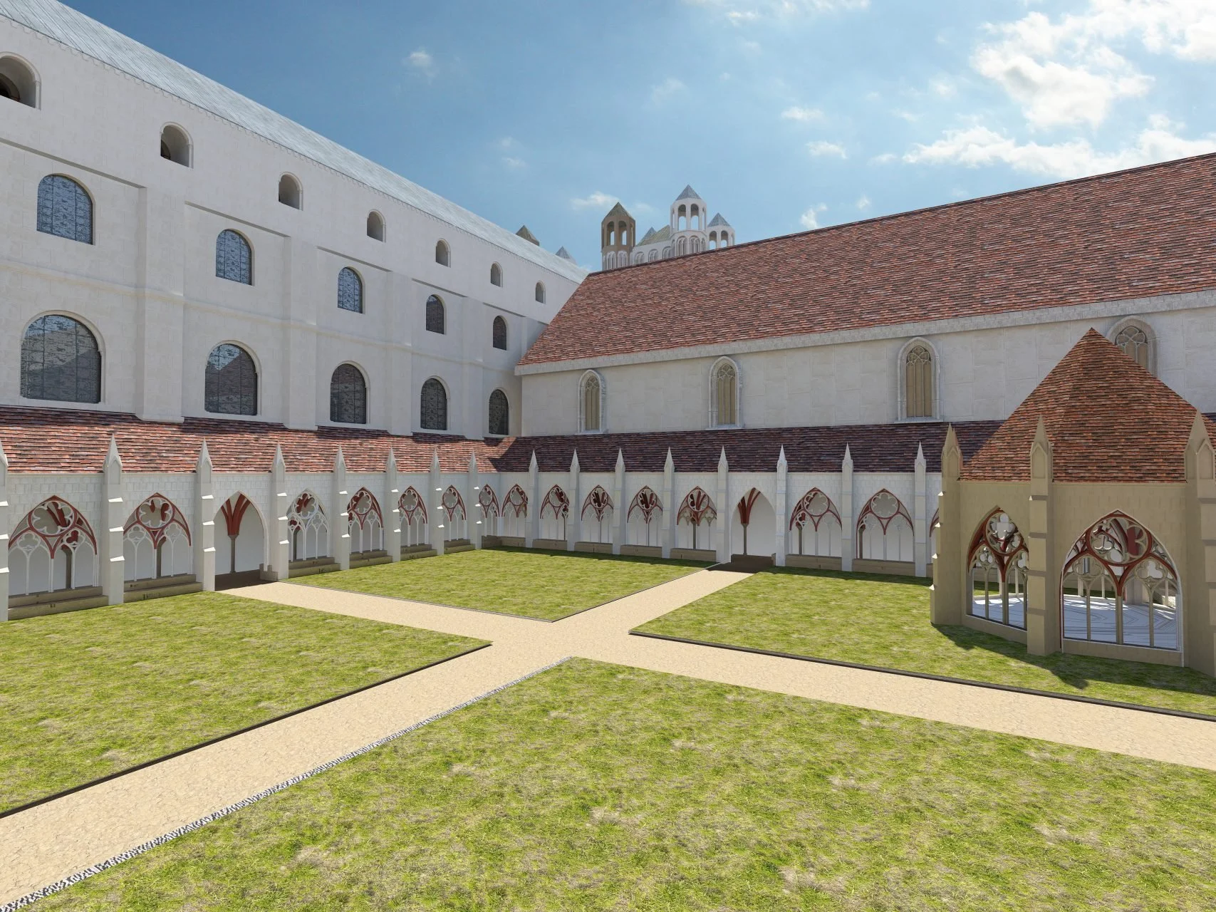Augustine Abbey Cloister VR Reconstruction Designs