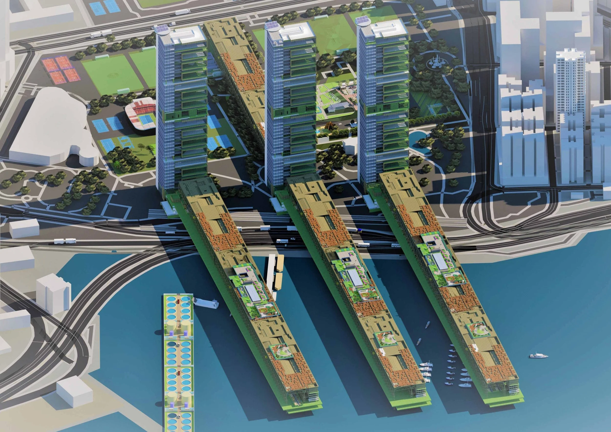 Vertical Farming tower in Hong Kong