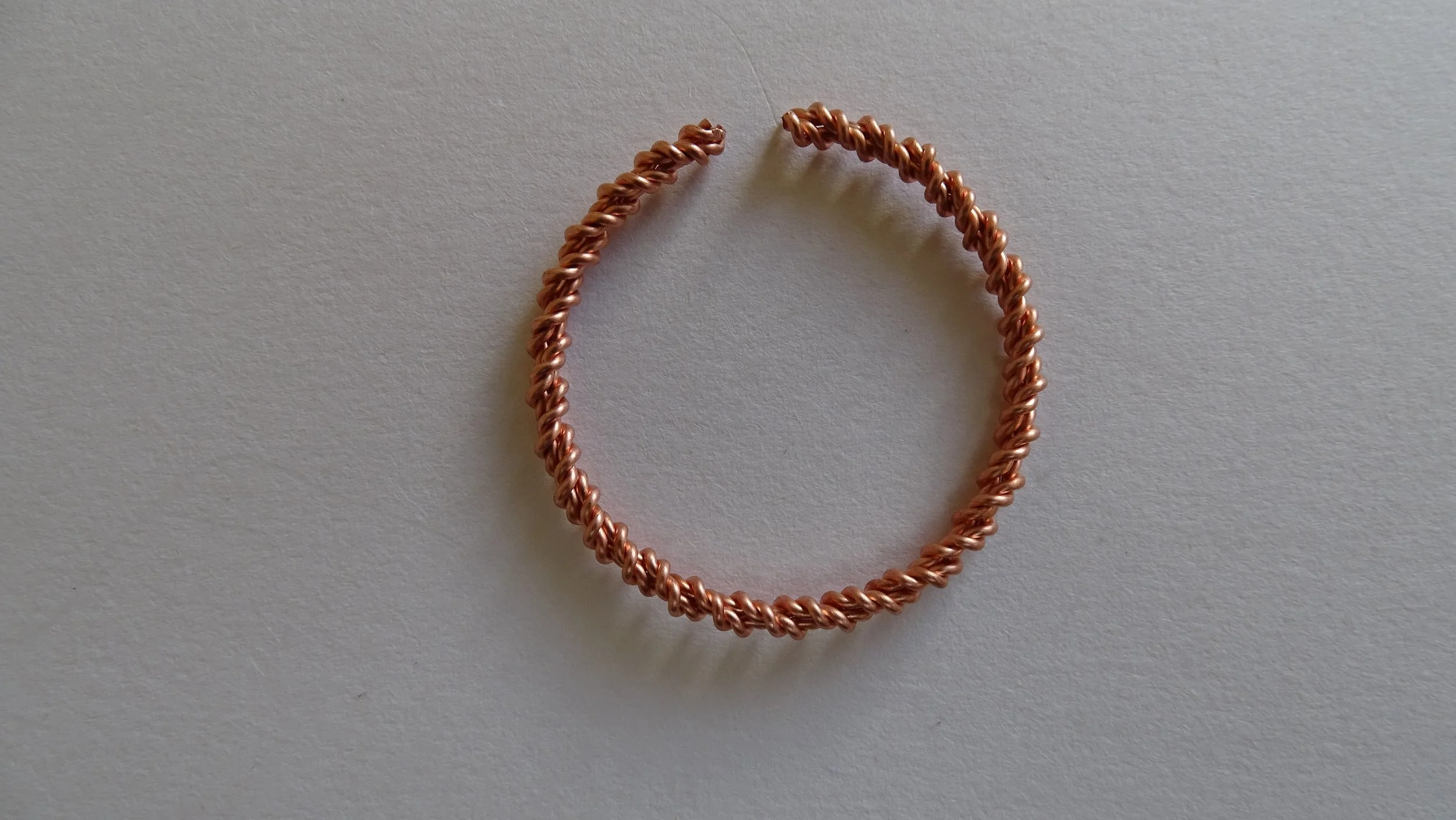 Copper Quad-Wire. Double-Tensored Ring