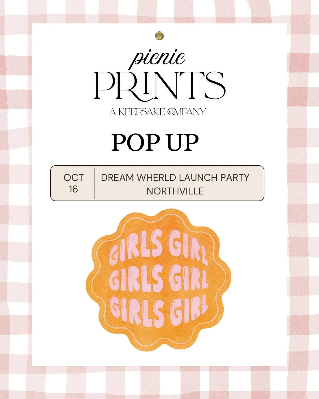 Our next pop up is only two days away 🩷 We can&rsquo;t wait to see you at the @dreamwherld launch party! 🫶🏽 and the minis are !!!!! beyond adorable! 🧡 is it Thursday yet?