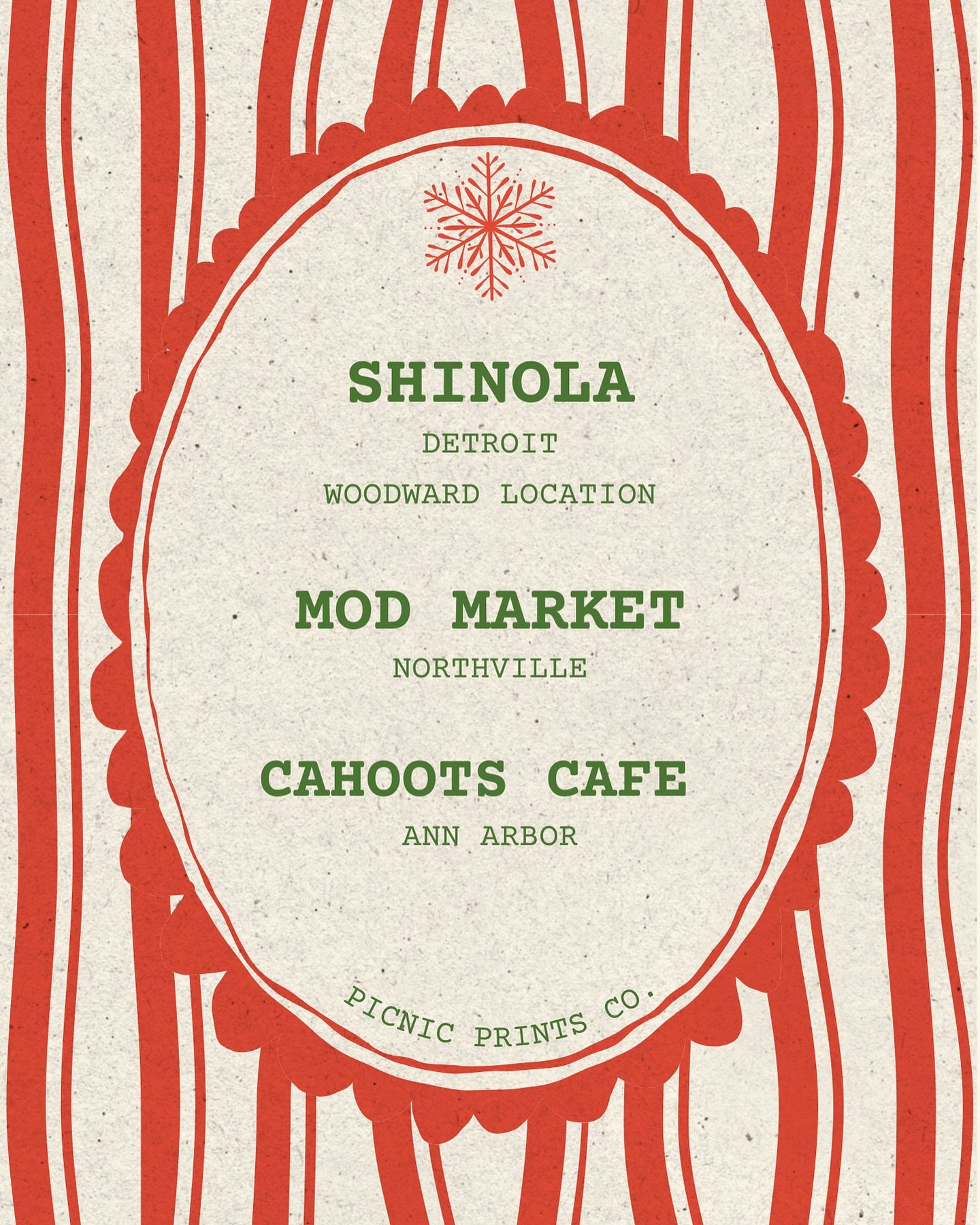 Want to snag a last minute mini? Available at these 📍 locations! Each machine contains 5-6 unique prints 🫶🏽