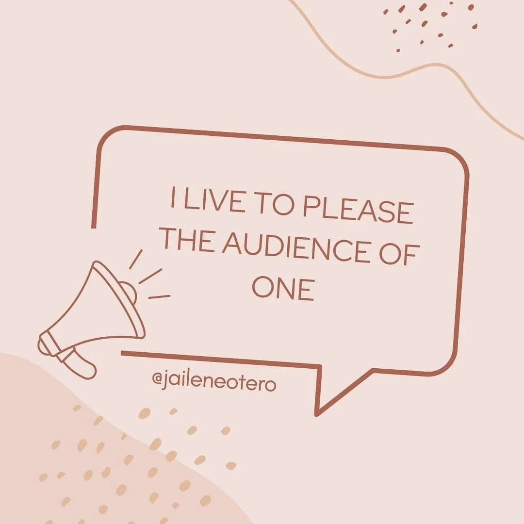 “I live to please ONE…”