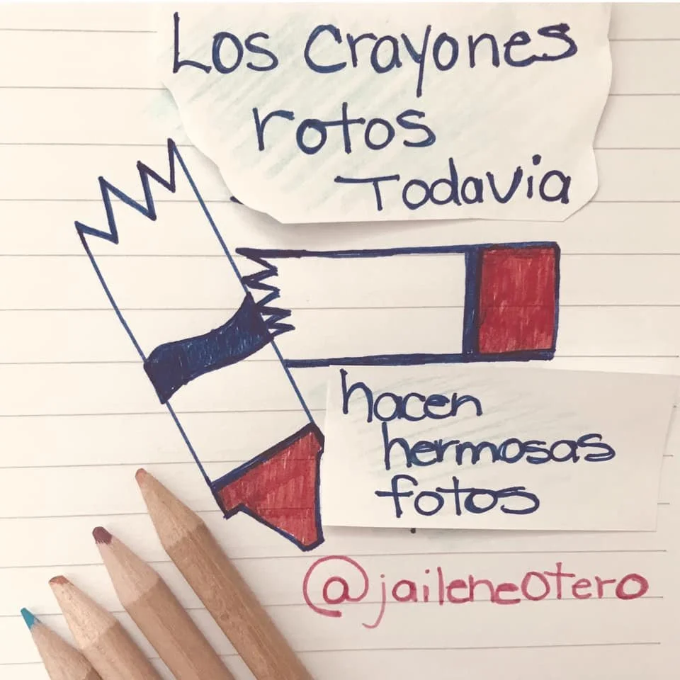 Los crayones rotos todavía hacen hermosas fotos…